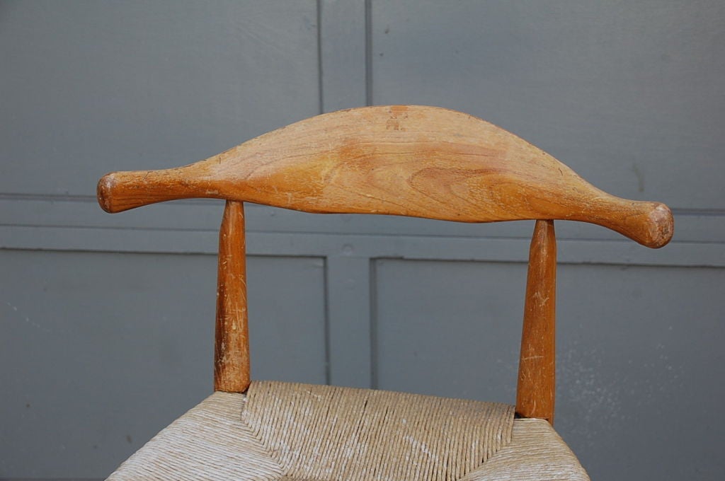 20th Century Pair of tall wishbone bar stools