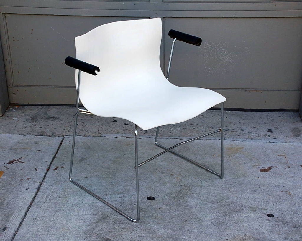 Set di 4 poltrone a fazzoletto di Massimo Vignelli per Knoll in vendita 1