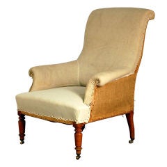 Large classic Napoleon III bergere on casters