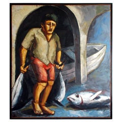 Large figurative oil painting by John Ortiz 7