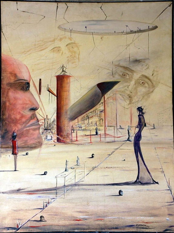 Surrealist painting by Kenneth Stancin: 