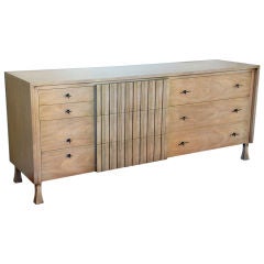 Bleached oak chest of drawers by John Widdicomb