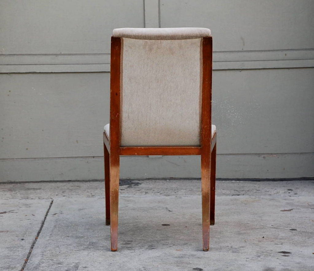 Set of 4 French 40s chairs in the style of Marc du Plantier. In Good Condition In Los Angeles, CA