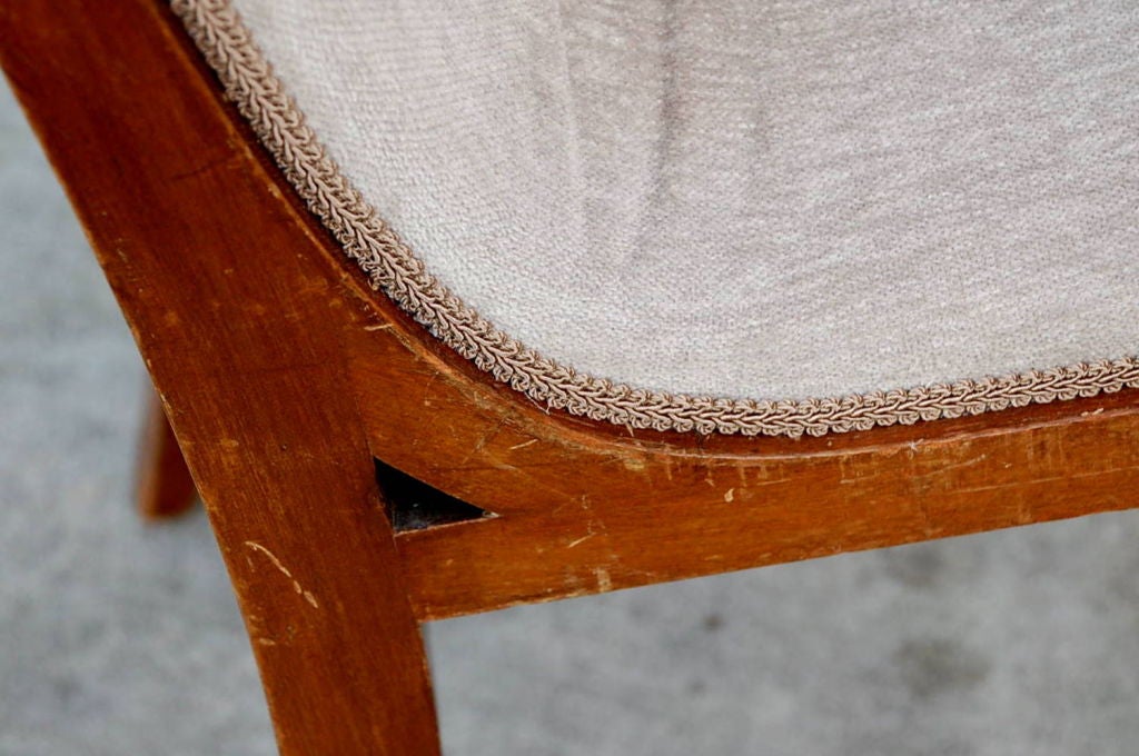 20th Century Set of 4 French 40s chairs in the style of Marc du Plantier.