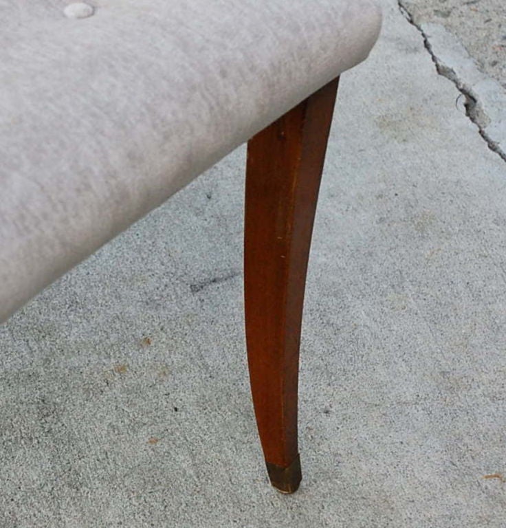 Bronze Set of 4 French 40s chairs in the style of Marc du Plantier.