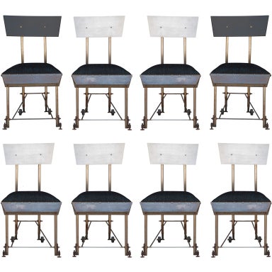 Set Of 8 One Of A Kind Modernist Dining Chairs For Sale At 1stdibs