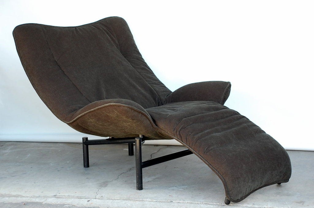 Rare pair of reclining Veranda lounge chairs by Vico Magistretti 1