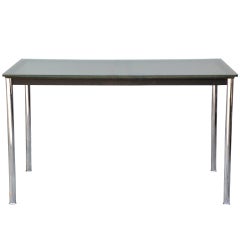 Signed and numbered Le Corbusier Glass Top Desk