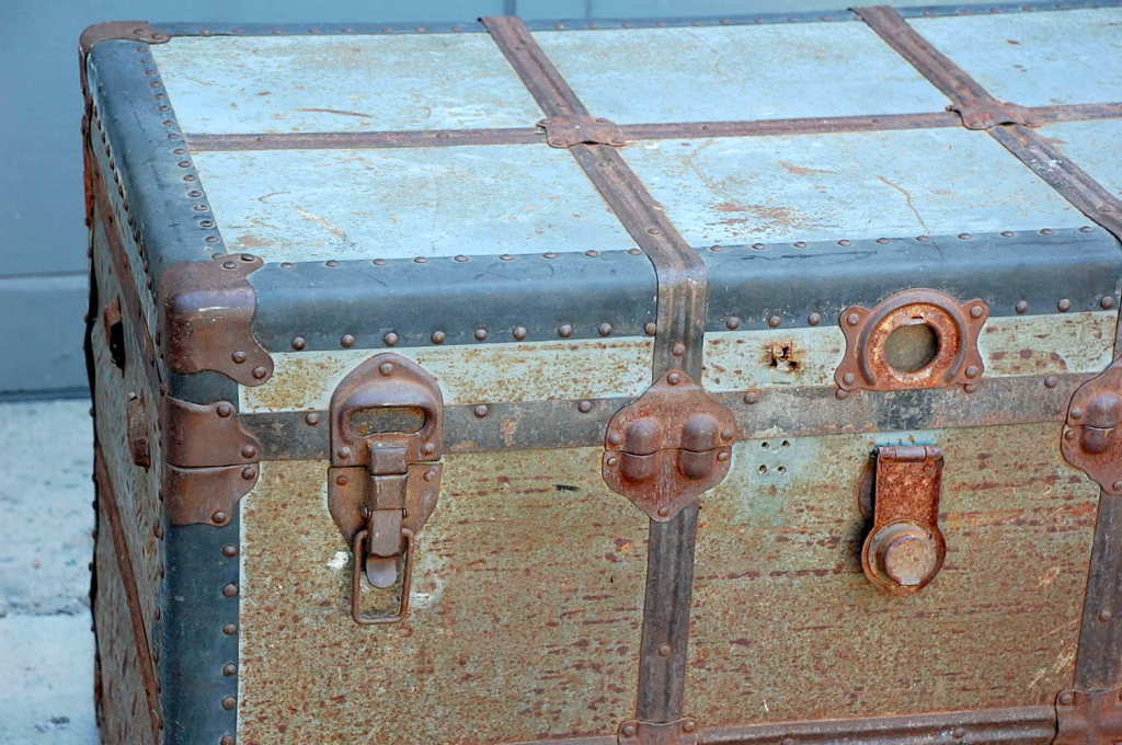 Weathered Zinc Industrial Trunk 1