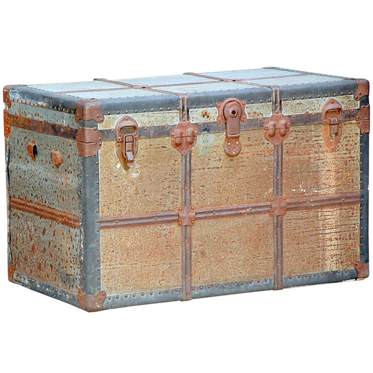 Weathered Zinc Industrial Trunk