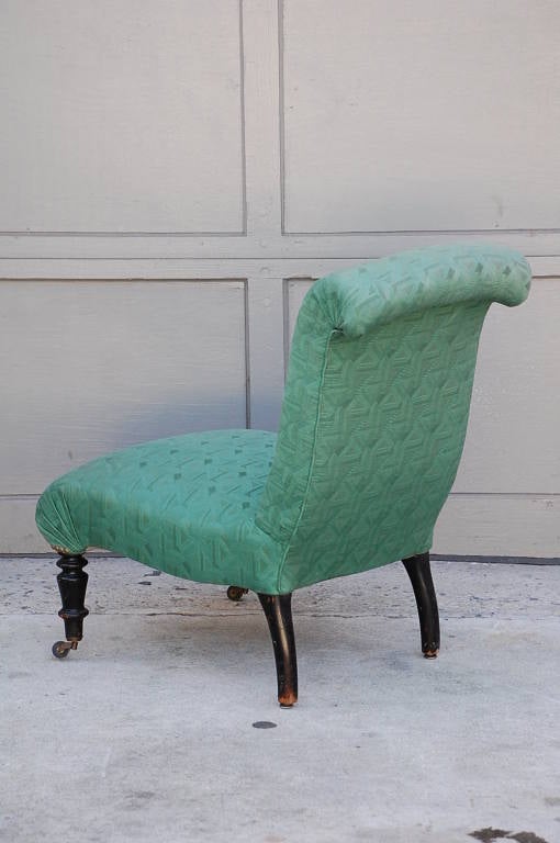 Wood Small Napoleon III green chauffeuse