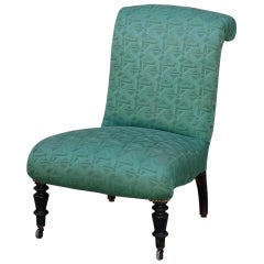 Small Napoleon III green chauffeuse