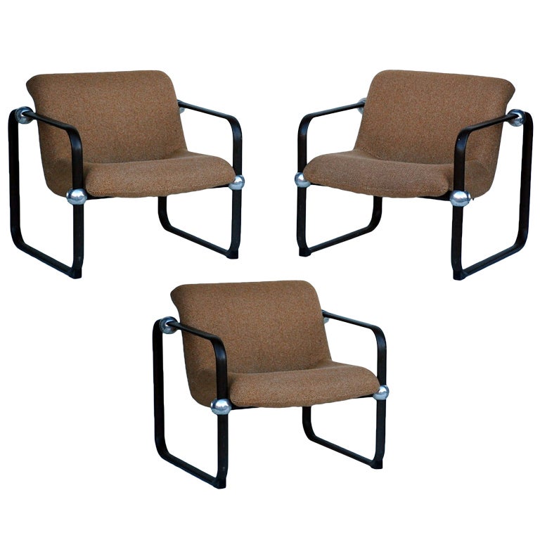 Set of 3 Modern Armchairs by Marc Held