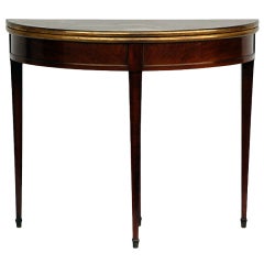 Chic Demi-Lune Console / Game Table
