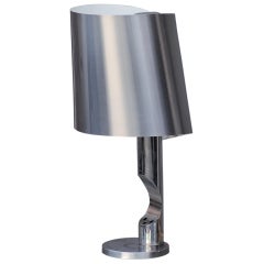 Stainless Steel Desk Lamp by Maison Charles, Paris