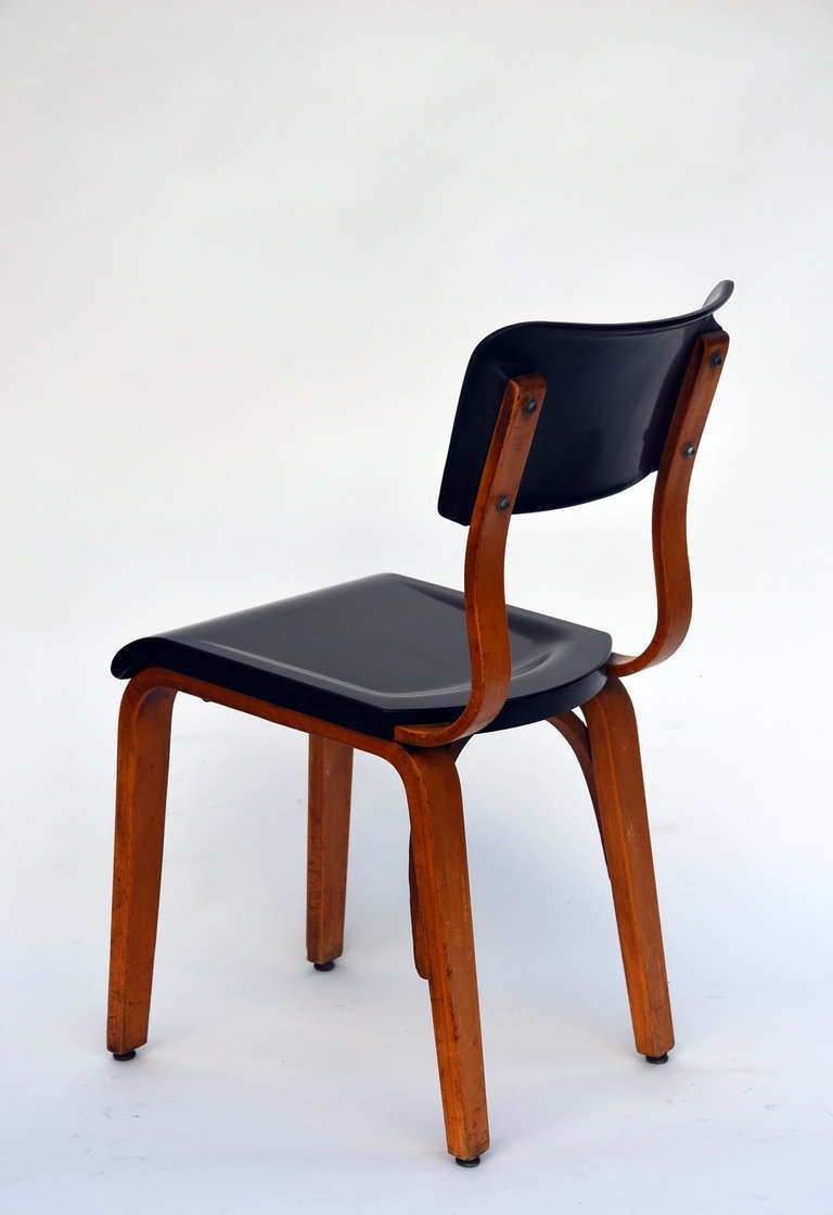 American Rare Bakelite and Bentwood Chair by Thonet