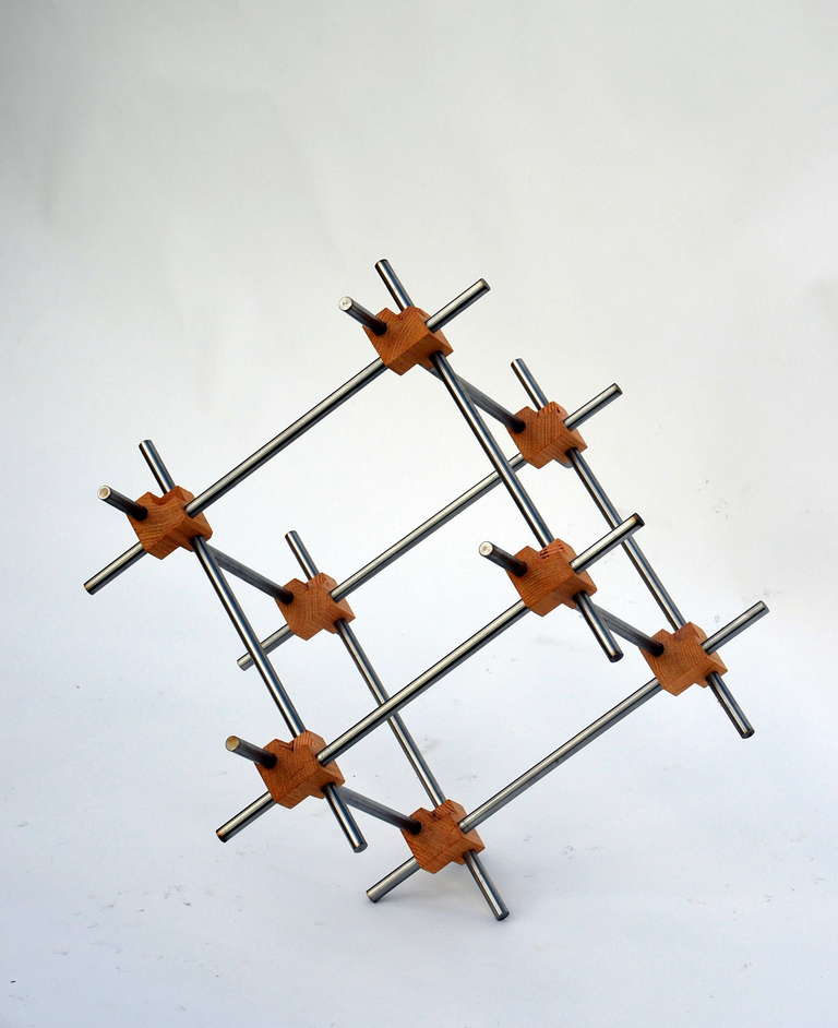 Geometric Abstract Sculpture by Alex Andre In Excellent Condition For Sale In Los Angeles, CA