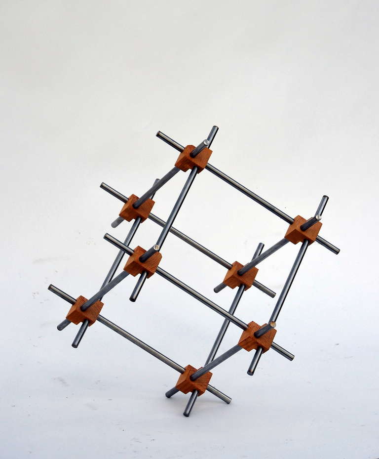 Contemporary Geometric Abstract Sculpture by Alex Andre For Sale