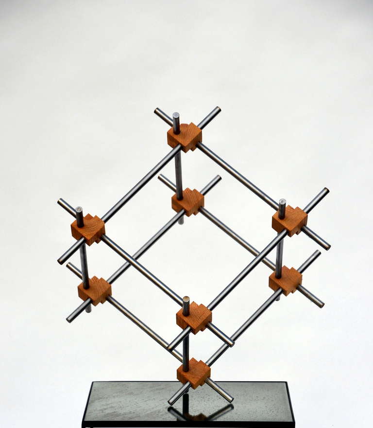 Minimalist Geometric Abstract Sculpture by Alex Andre For Sale