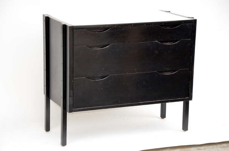 Mid-20th Century Pair of Scandinavian Commodes / Night Stands