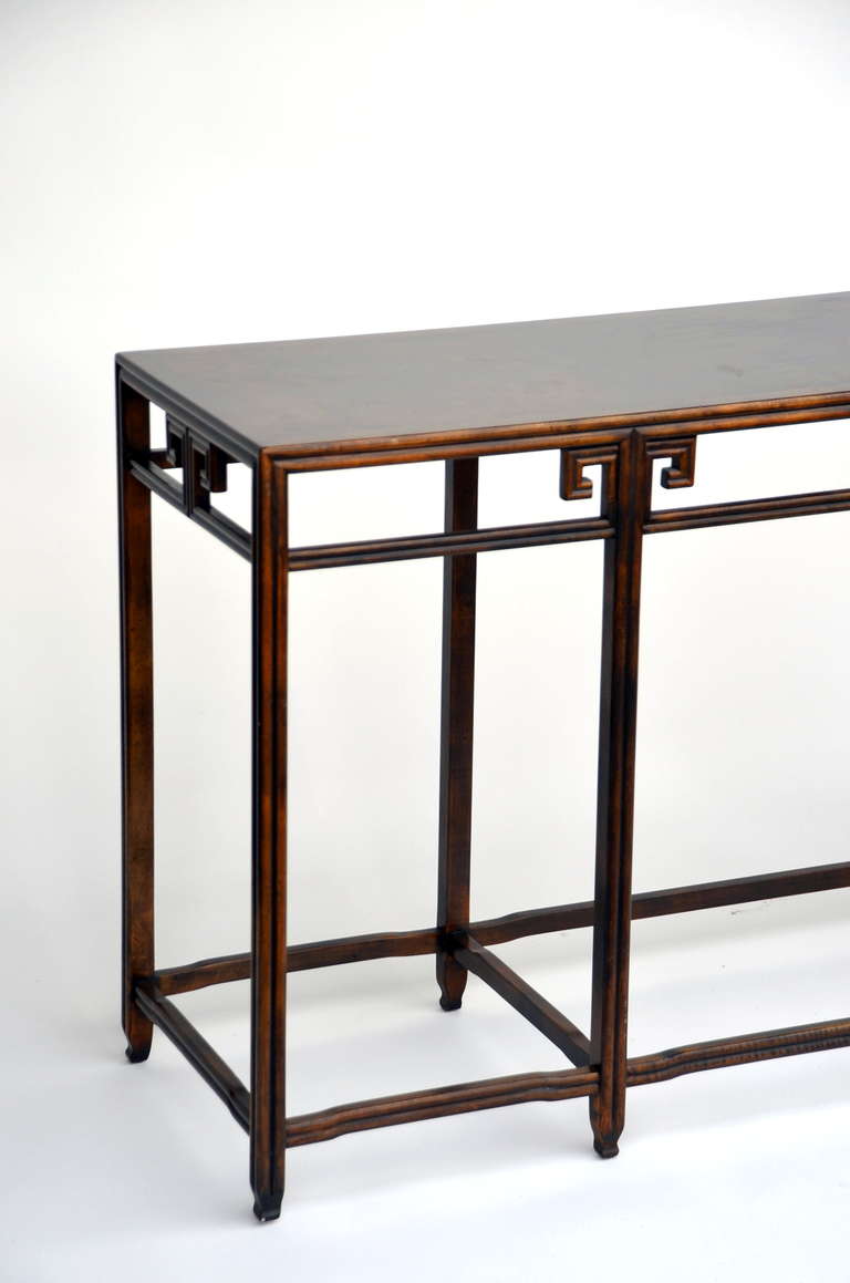 Elegant AsianInspired Slender Console / Sofa Table by Baker at 1stDibs