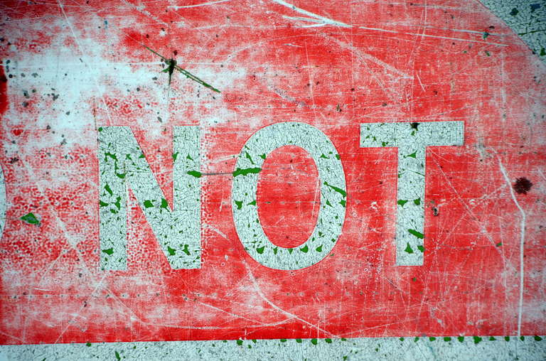 Steel Nicely Weathered Do Not Enter Sign