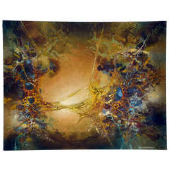 Exceptional Abstract Painting by Zdzislaw Salaburski (1922-2006) 10
