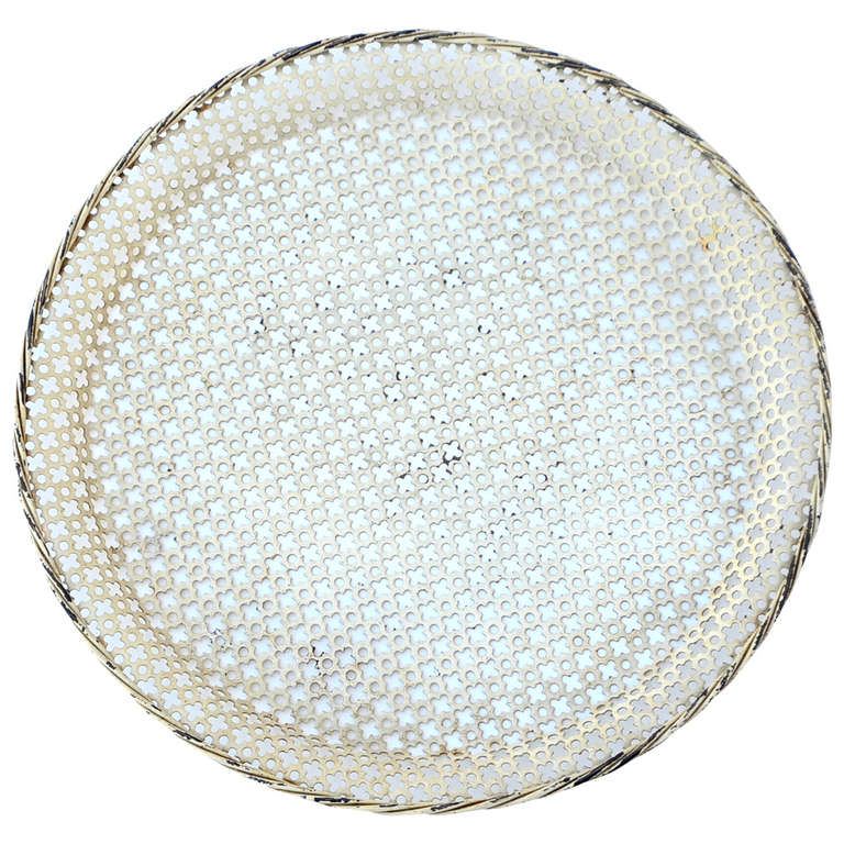 Original Mathieu Matégot Perforated Sheet Metal Tray