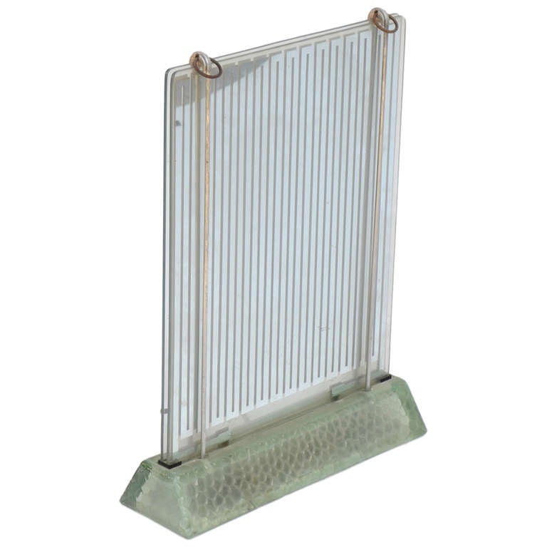 Rare Museum-Quality Glass Radiator by René Coulon for Saint-Gobain For Sale