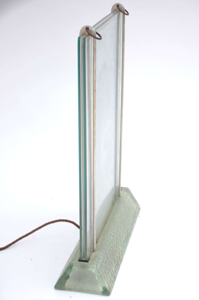 French Rare Museum-Quality Glass Radiator by René Coulon for Saint-Gobain For Sale