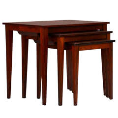 Set of Chic Danish Rosewood Nesting Tables 3