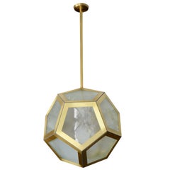 Antique Large Geometric Pentagon Hanging Lantern