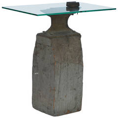 Antique Industrial Anvil Transformed into a Unique Side Table