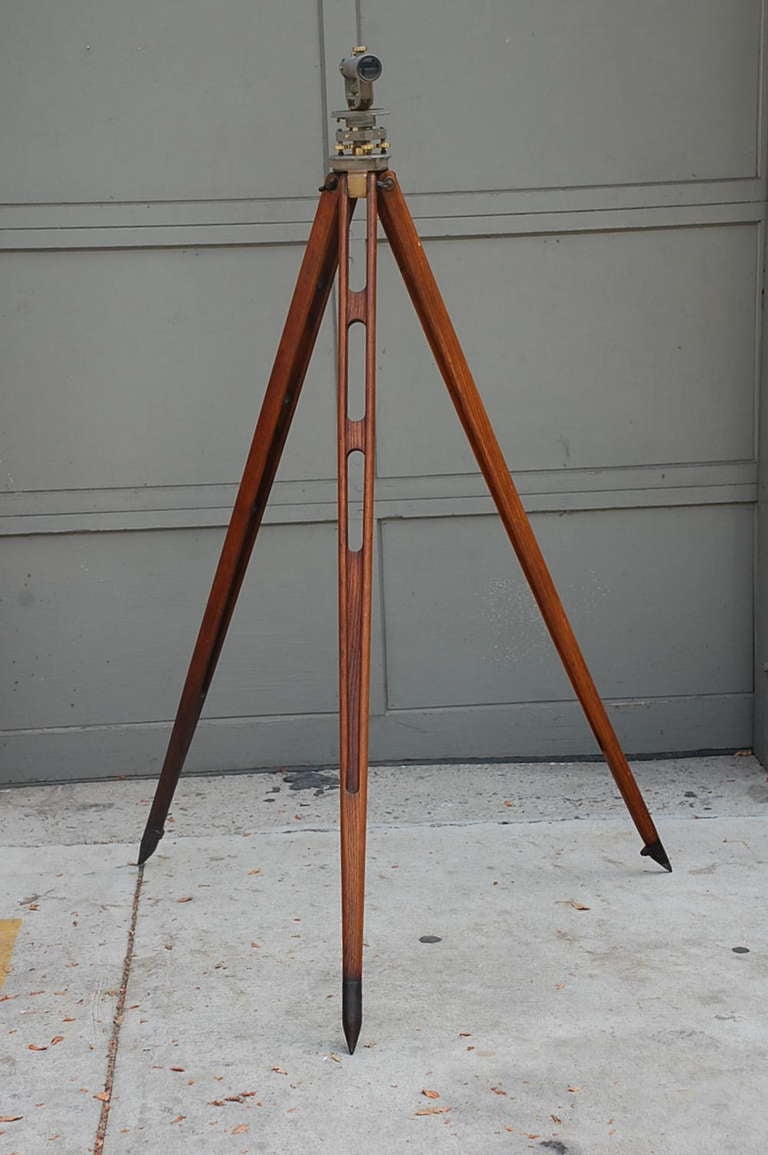 Vintage Surveyor Tripod by David White Company
Includes original traveling case and tools. Fully functional. 