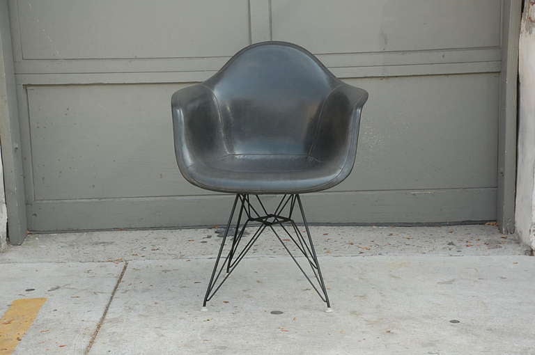 Early Eames Eiffel Tower Base Armchair