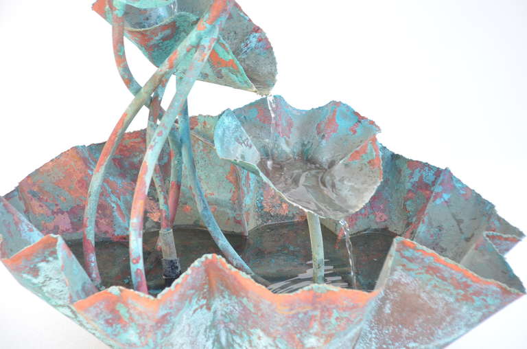 Large Organic Copper Fountain in the Style of Lalanne 3