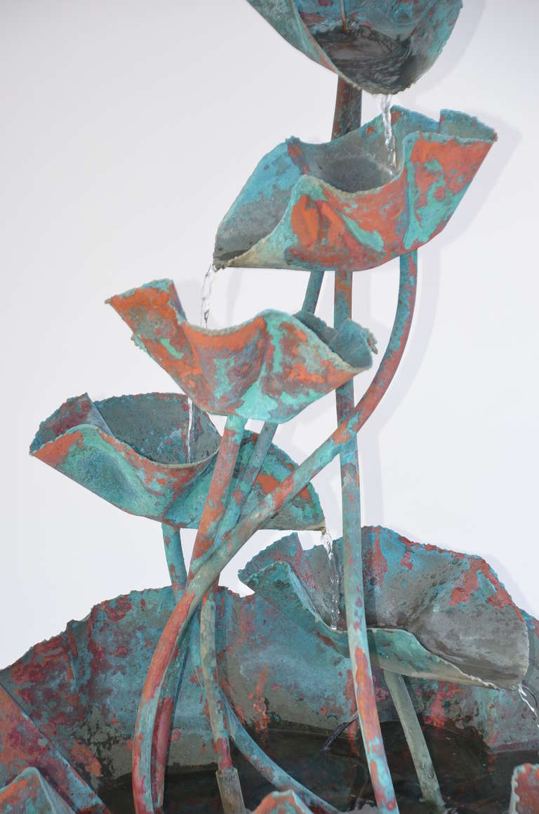 Large Organic Copper Fountain in the Style of Lalanne 4