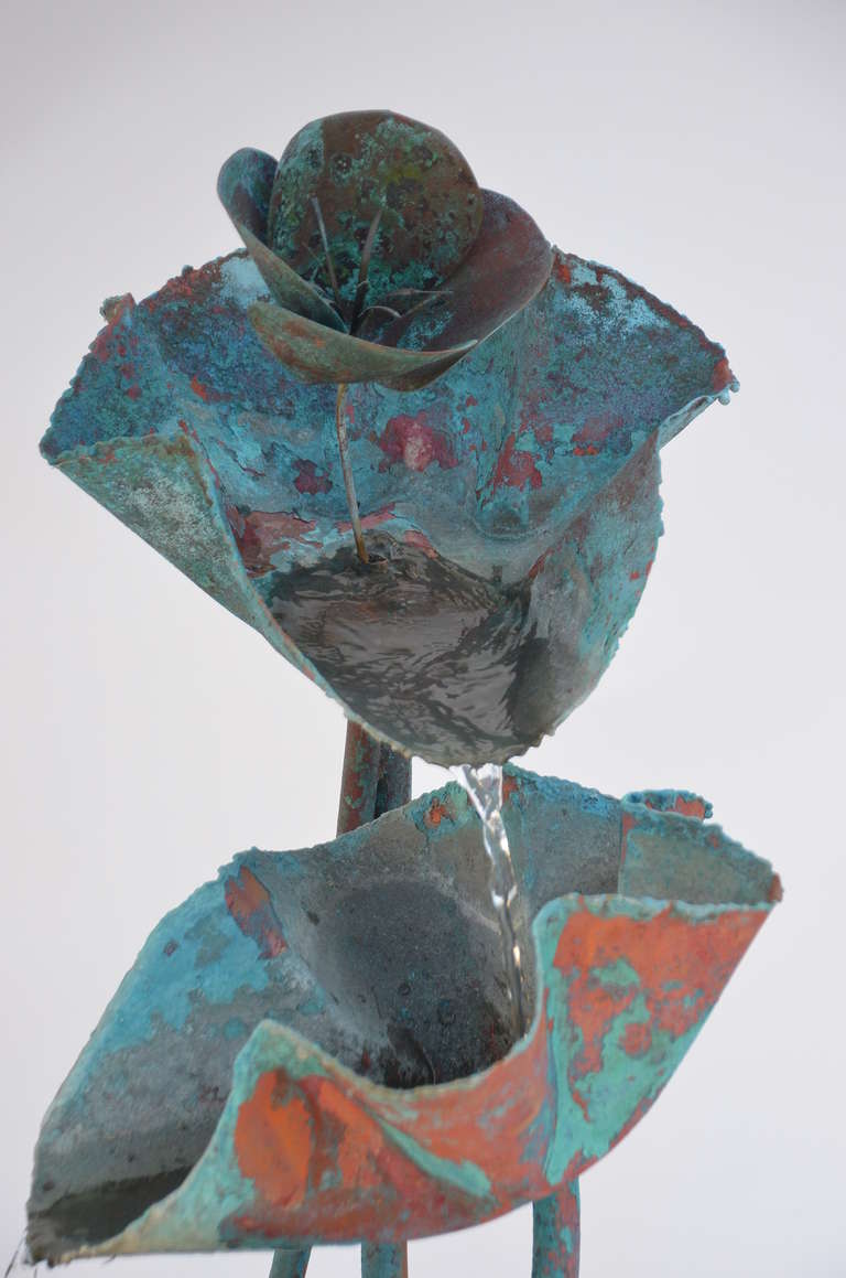 Large Organic Copper Fountain in the Style of Lalanne 5