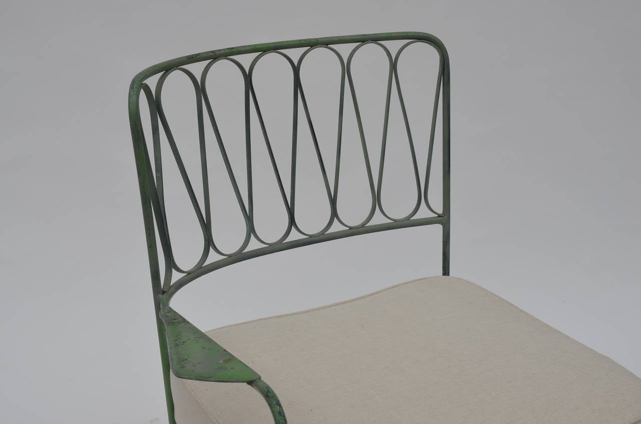 Mid-20th Century Since Arm Corner Indoor Outdoor Chair by Salterini