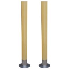 Pair of Impressive 70's Column Lights 3