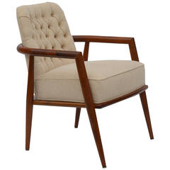 Elegant Tufted Back Armchair by Leslie Diamond for Conant Ball