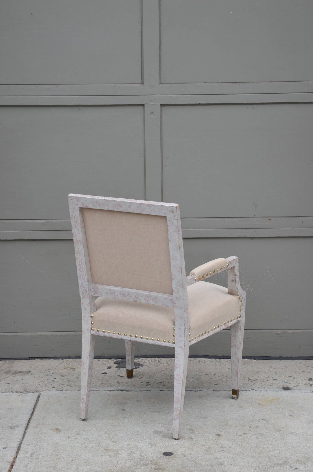 Chic French 1940s Armchair in the Style of Andre Arbus For Sale 2