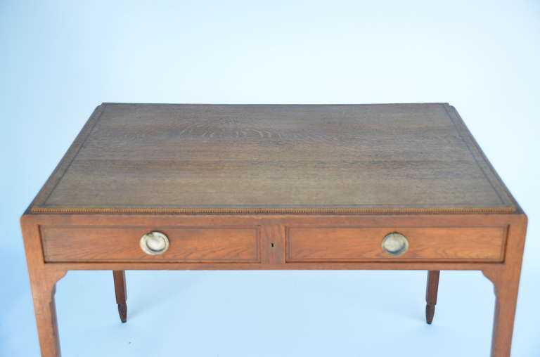 French Chic Sandblasted Oak Desk or Writing Table