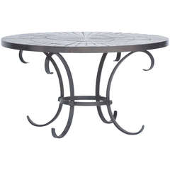 Rare Round Ceramic Coffee Table by Christiane d
Estienne