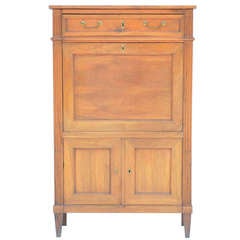Elegant Louis XVI Cherrywood Secrétaire Cabinet 9