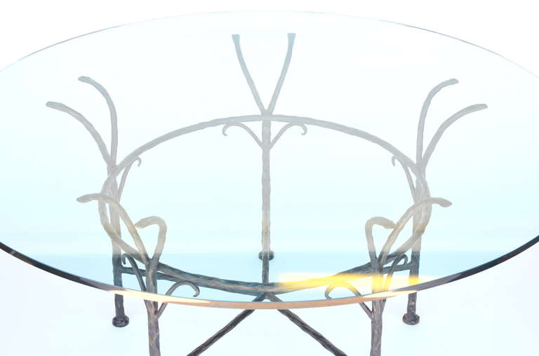 Glass Impressive Dining Table in the Style of Elisabeth Garouste and Mattia Bonneti