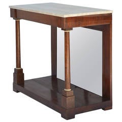 Mirrored Neoclassical Empire Console Table