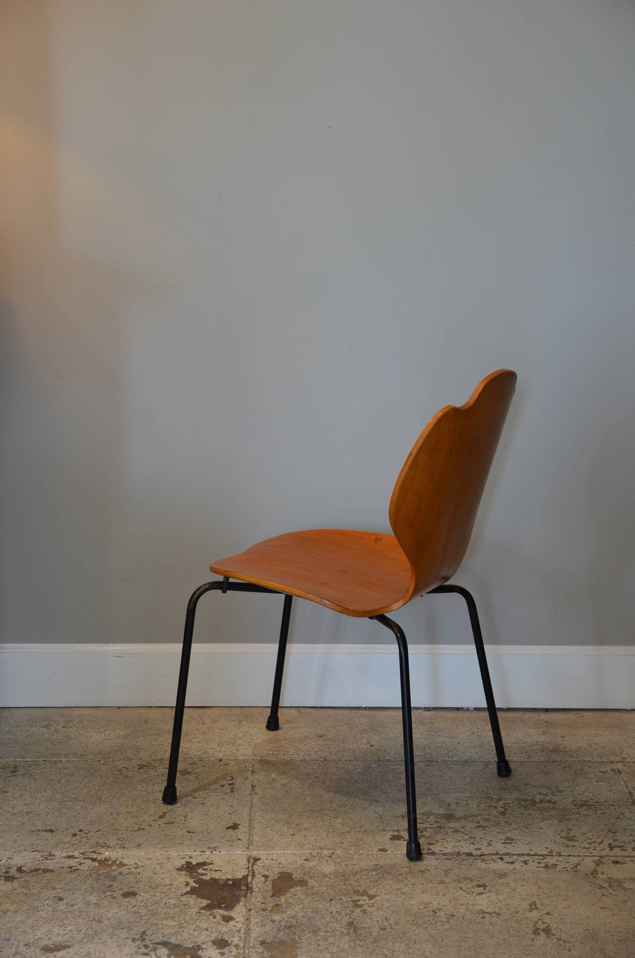 Danish Experimental Arne Jacobsen Bentwood Side Chair