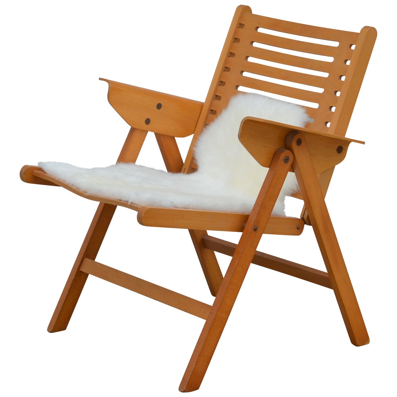 Iconic Vintage Folding Rex Lounge Chair by Niko Kralj For Sale