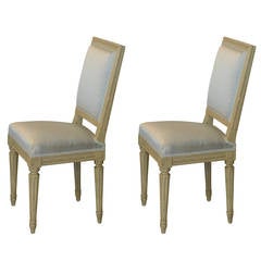 Pair of Louis XVI Style Side Chairs by Armand-Albert Rateau